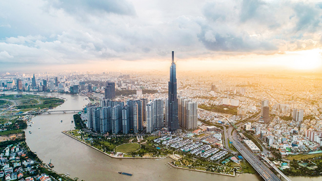 Toàn cảnh trung tâm Sài Gòn nhìn từ đỉnh toàn nhà cao nhất Việt Nam