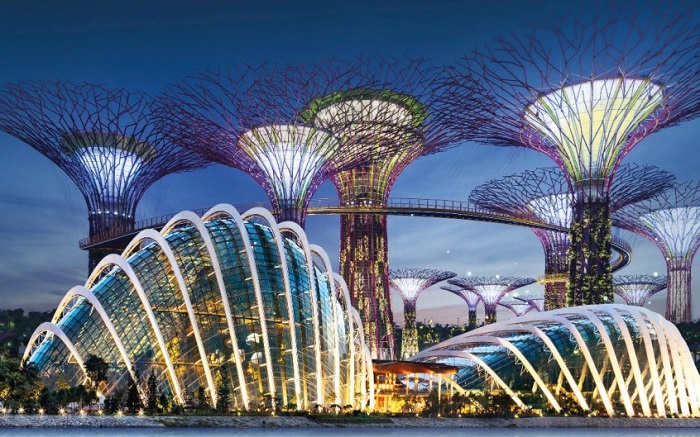 Vườn cây anh sánh Gadens by the Bay tại Singapore