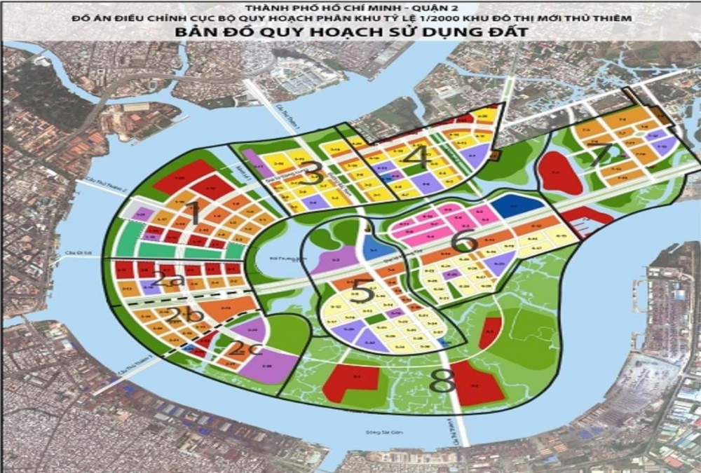 eco smart city trên bản đồ thủ thiêm