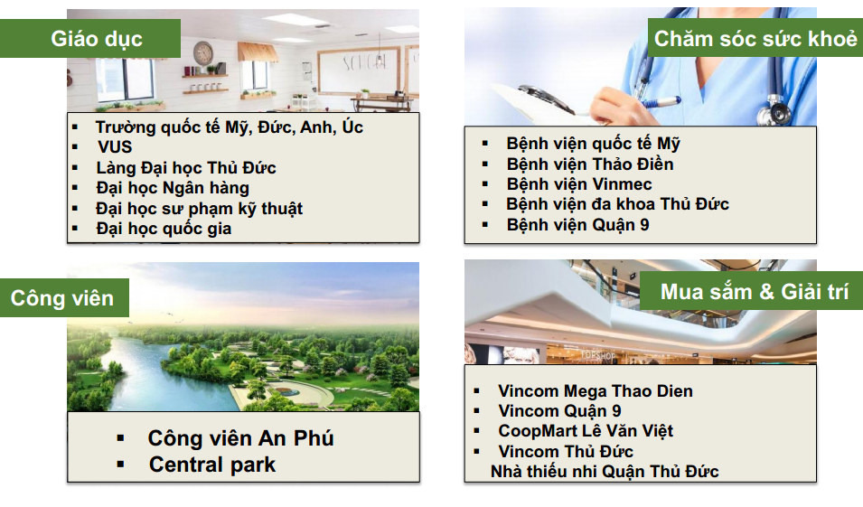 Tiện ích ngoại khu dự án Metro Star