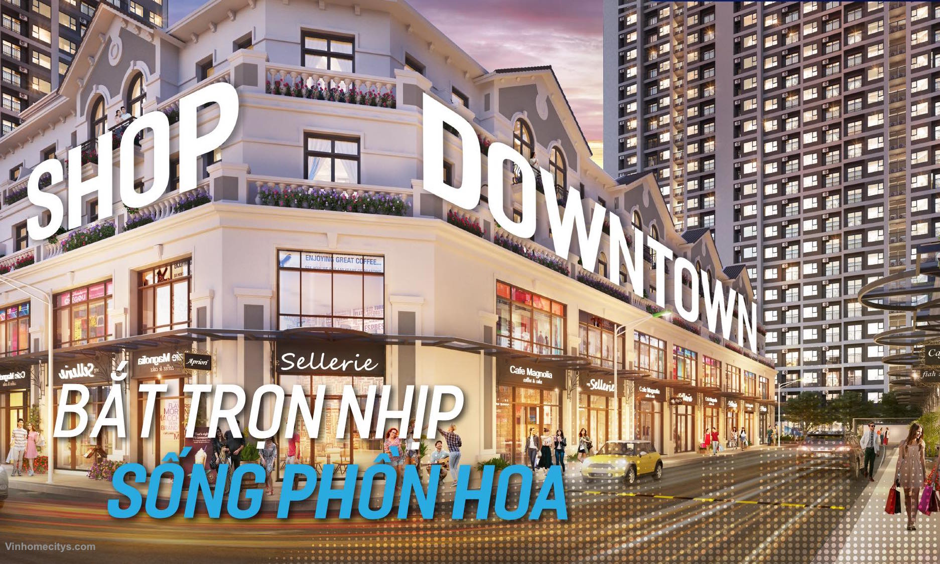 Tổ hợp Shop Downtown Sapphire 2 Vinhomes Smart City