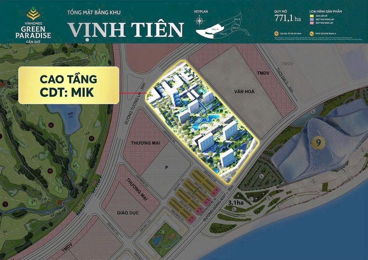 Vị trí khu căn hộ MIK Cần Giờ
