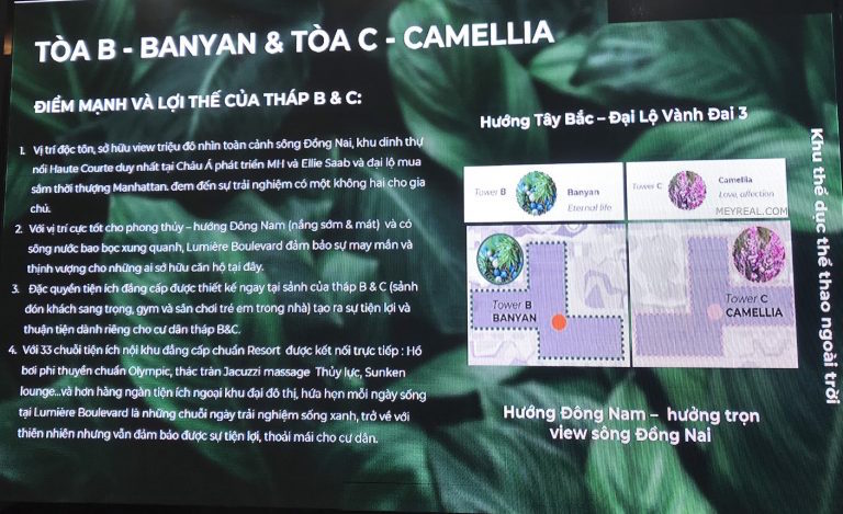 đánh giá tòa B - Banyan & tòa C - Camellia
