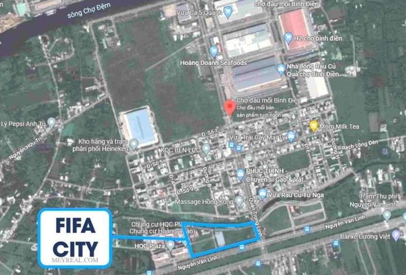 bản đồ Vị trí Fifa City
