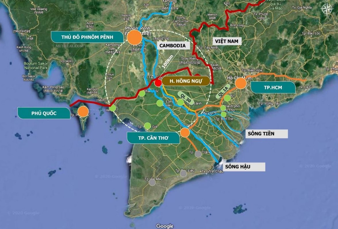bản đồ vị trí mekong smart city