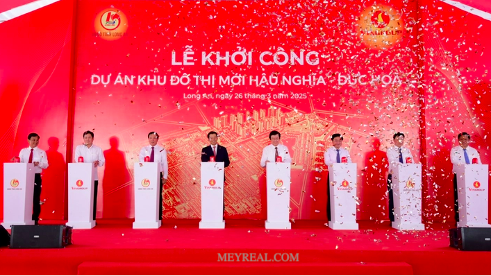 Khởi công Vinhomes Green City Hậu Nghĩa. Tiến độ xây dựng 2025.