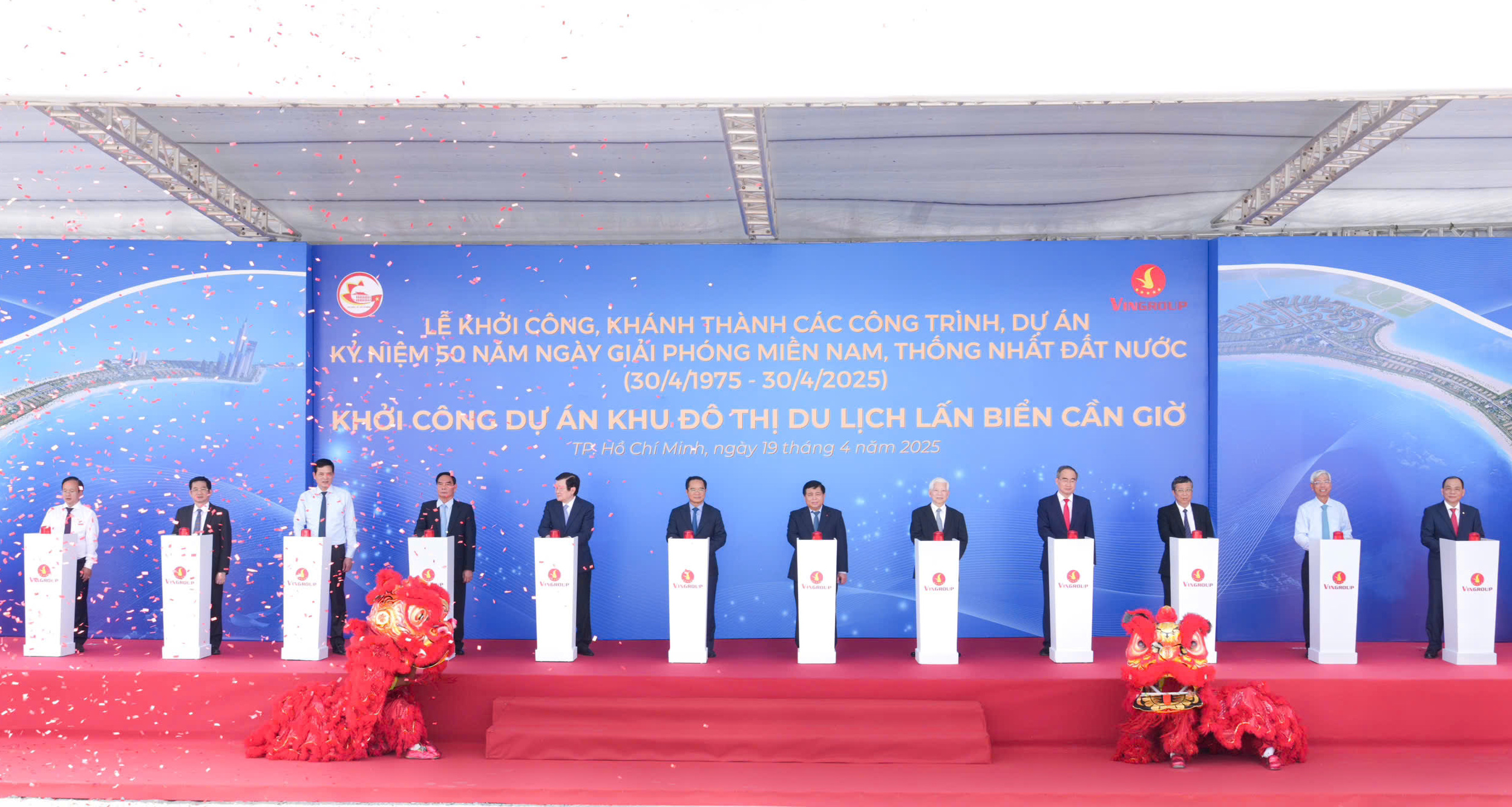 Vingroup khởi công vinhomes cần giờ