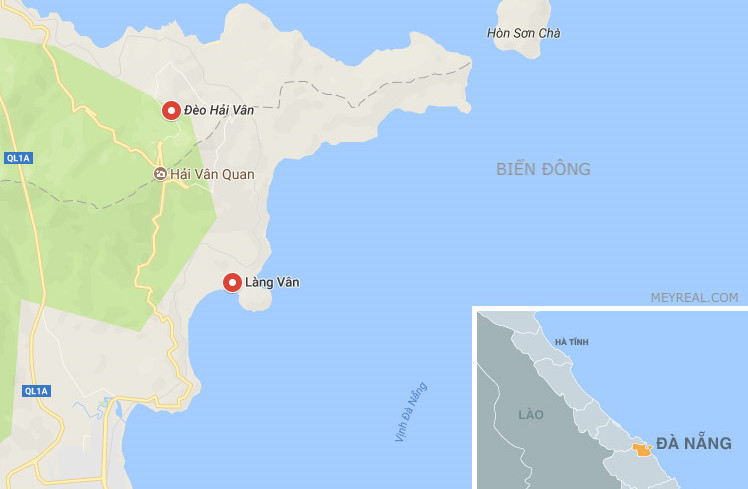 Vị trí Vinhomes Hải Vân Bay Làng Vân Đà Nẵng