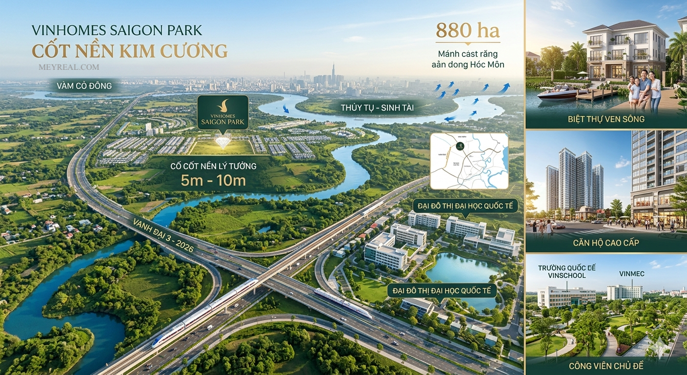 ĐỊA THẾ PHONG THUỶ Vinhomes Saigon Park